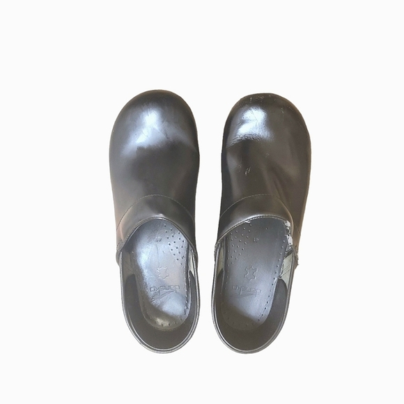 Dansko Professional Women's Black Leather Clogs Size 41 - Picture 2 of 7